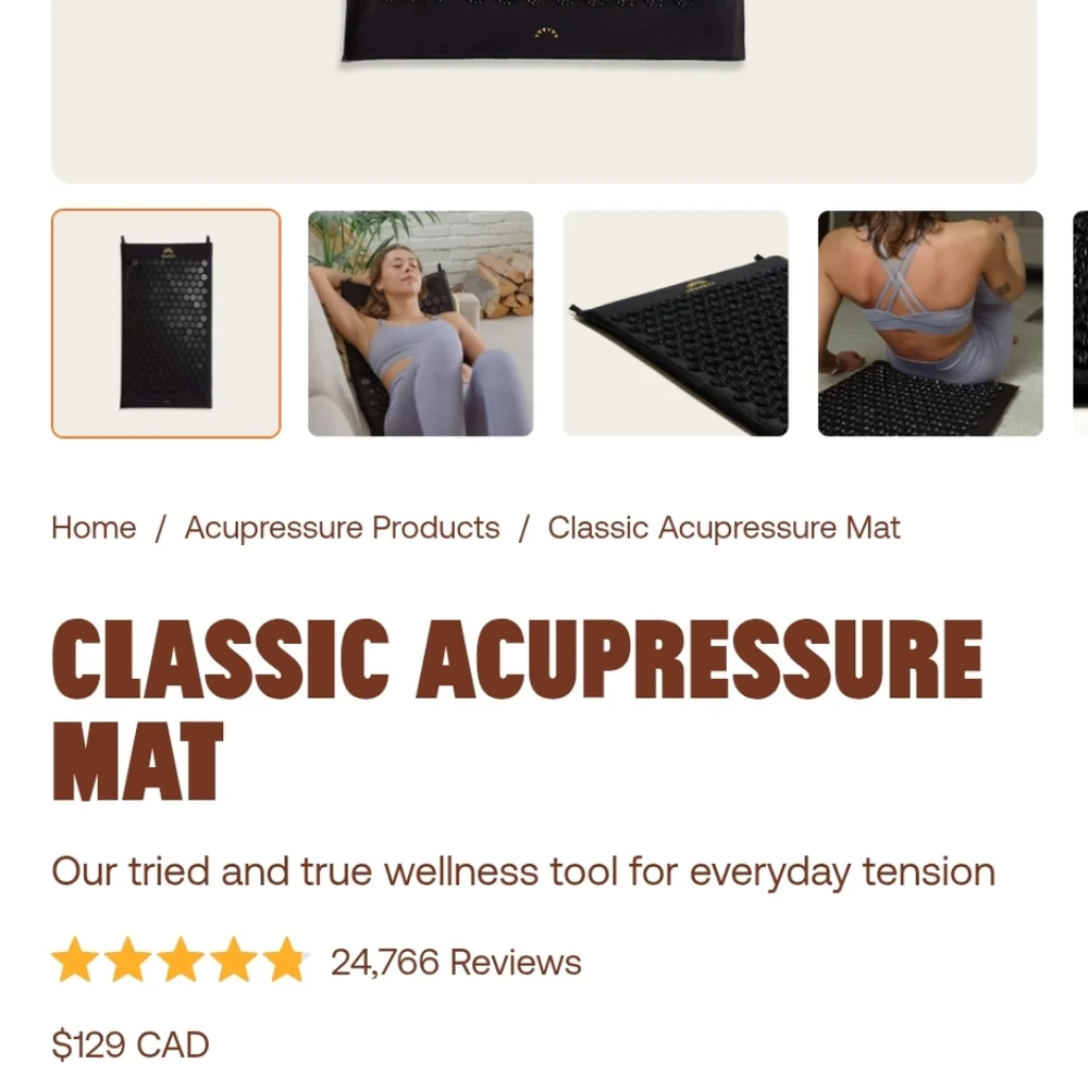 Black Shakti Acupressure Mat - Picture 6 of 6